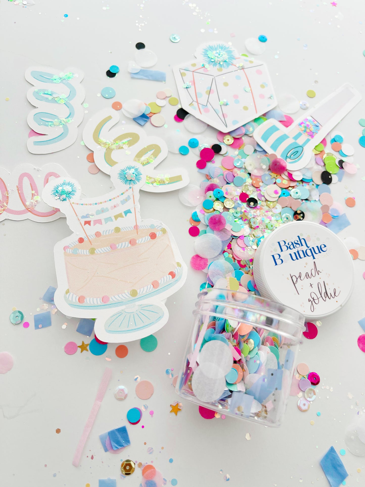 Peach & Goldie x Bash Boutique "Happy Birthday" Confetti