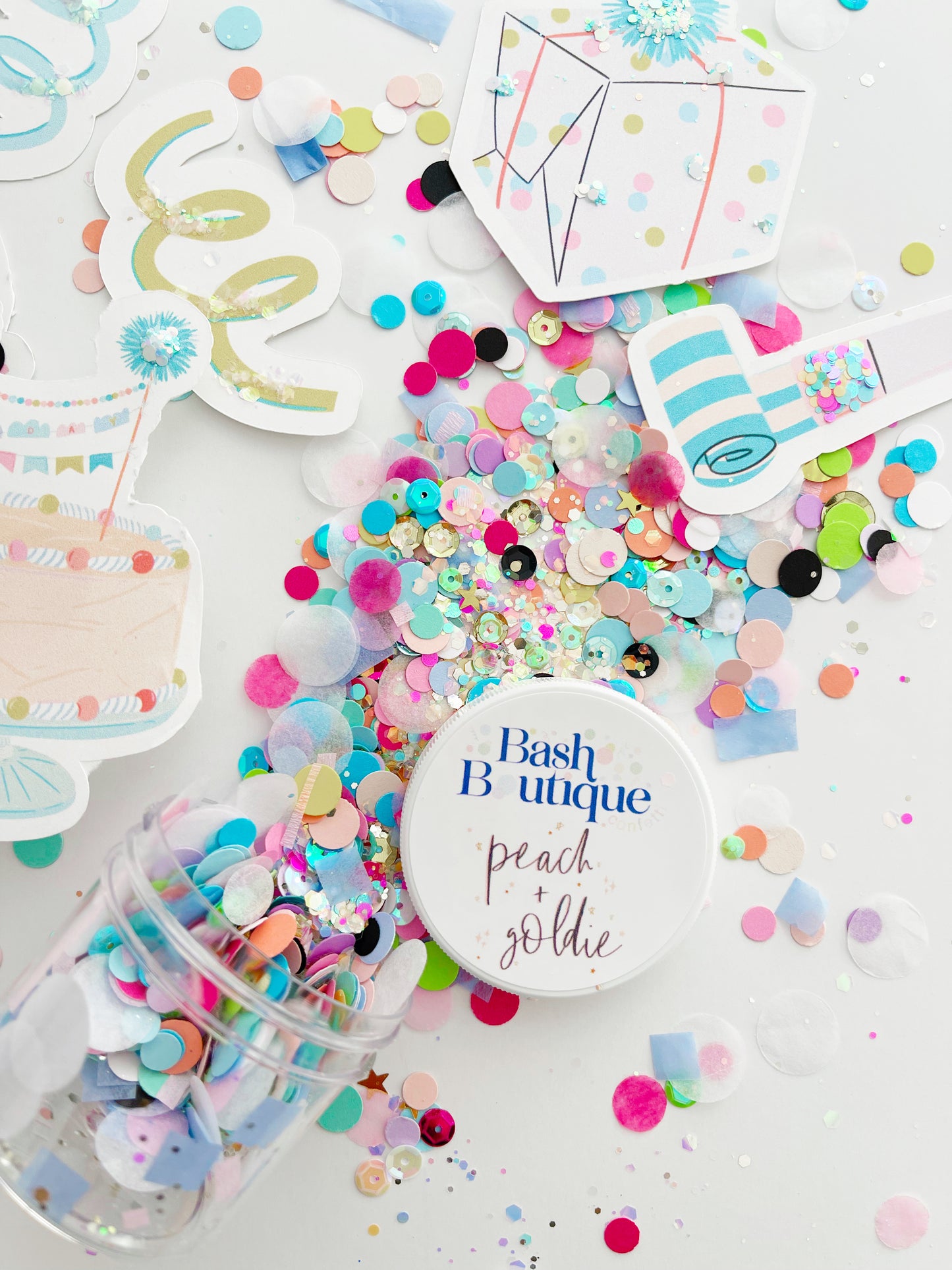 Peach & Goldie x Bash Boutique "Happy Birthday" Confetti