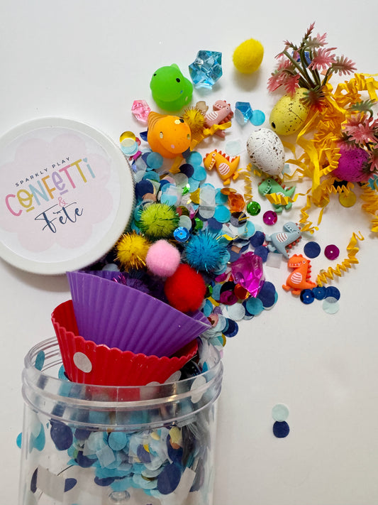 Dino Confetti & Fete Jar