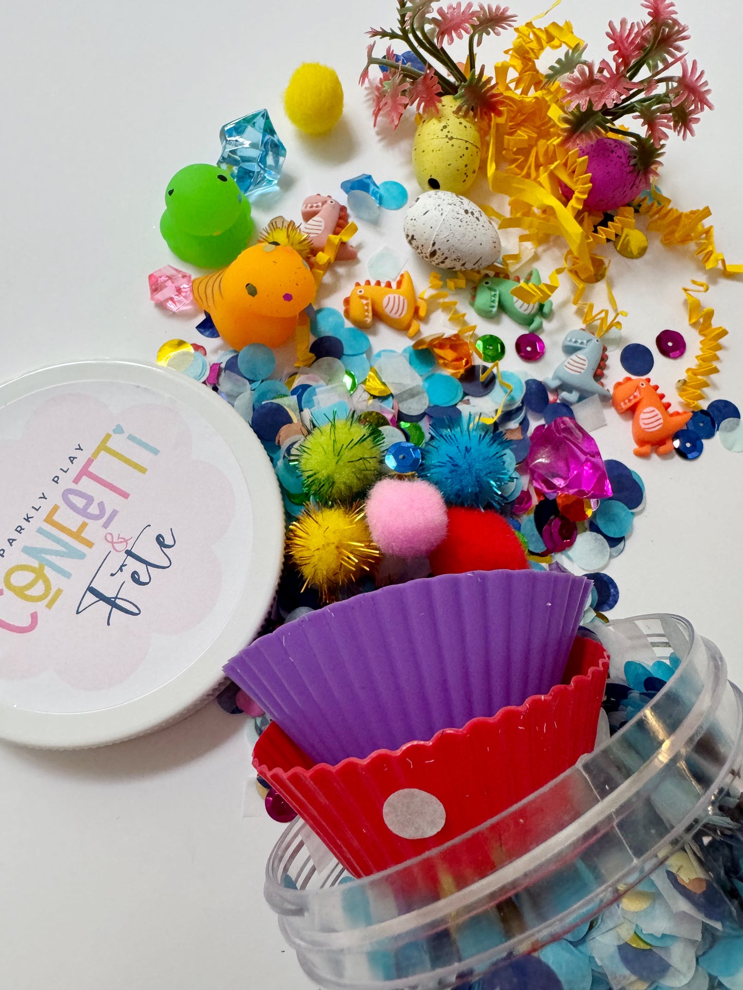 Dino Confetti & Fete Jar