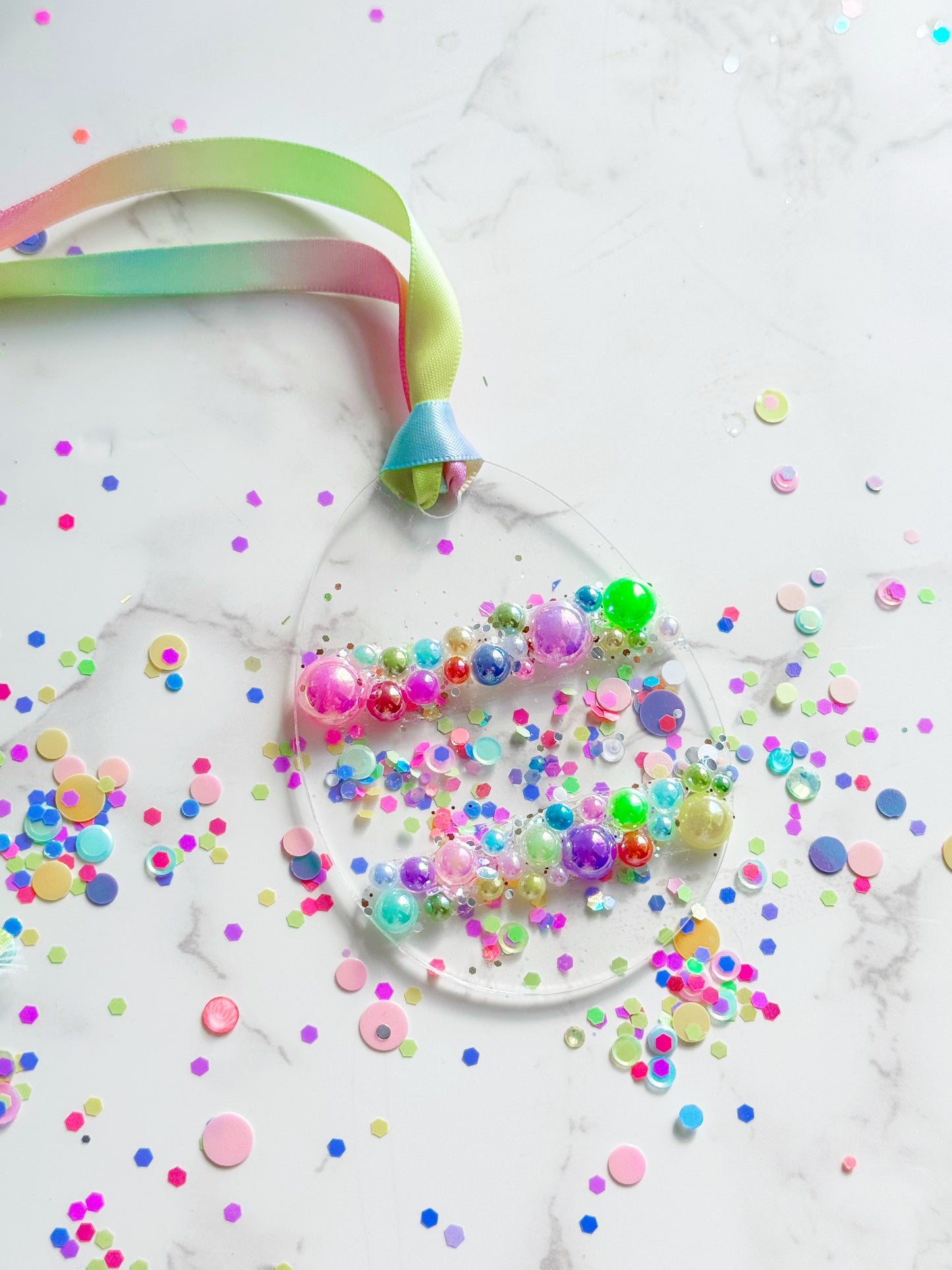 Confetti Easter Egg Tag