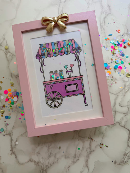 Confetti Cart Art Print