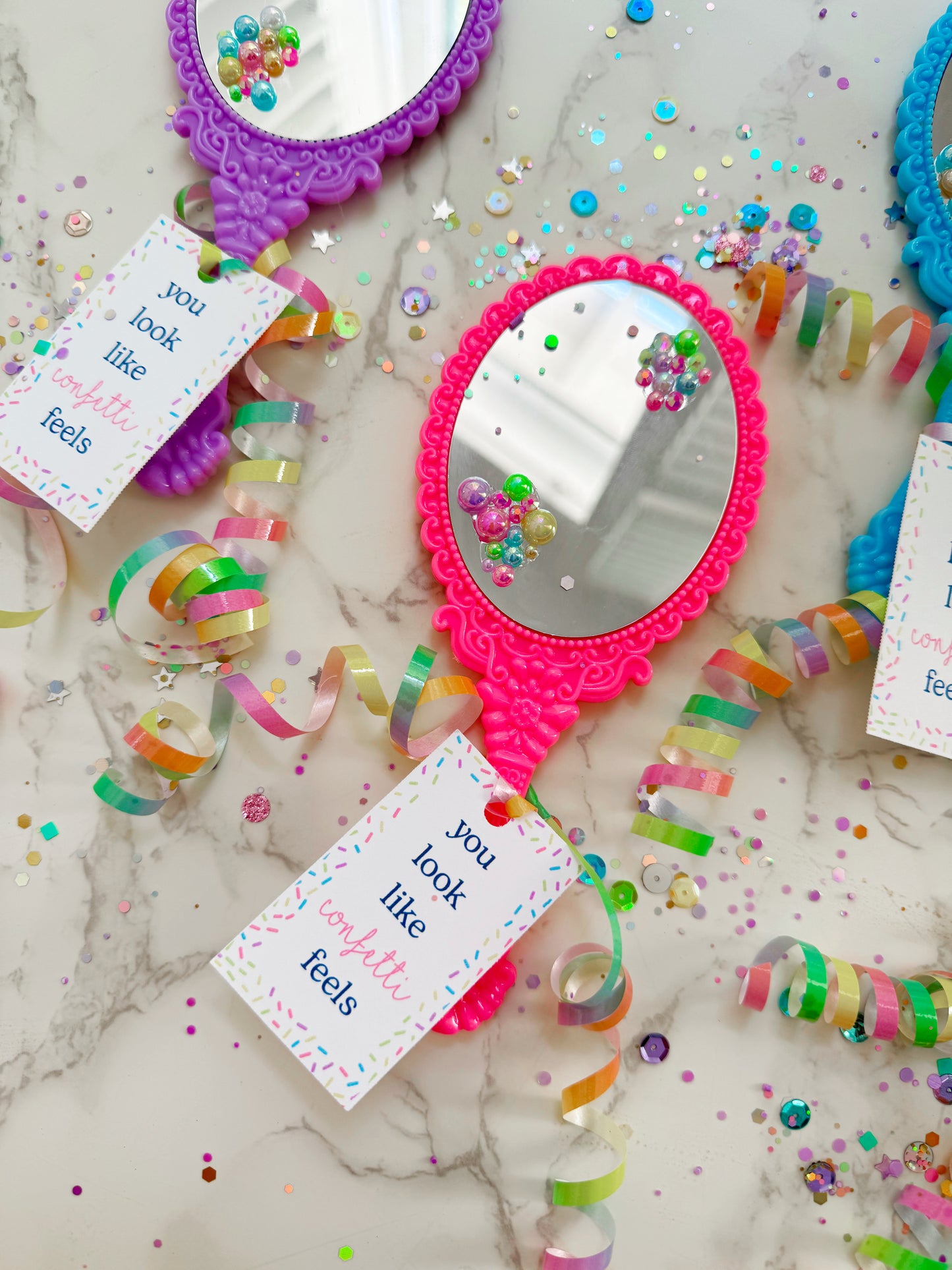 "You Look Like Confetti Feels" Mirror