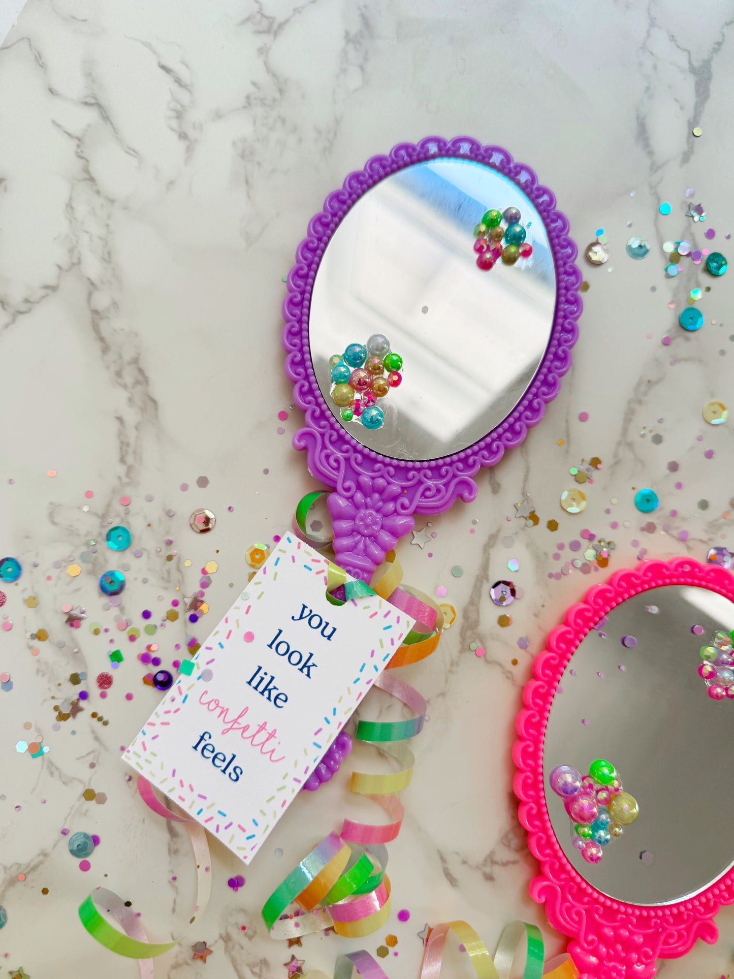 "You Look Like Confetti Feels" Mirror