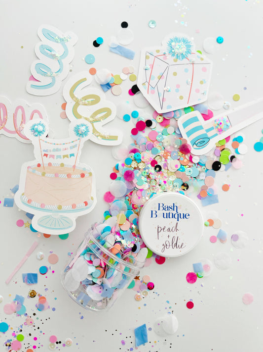 Peach & Goldie x Bash Boutique "Happy Birthday" Confetti