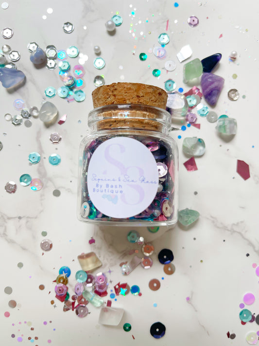 Sequins & Sea Glass - A Sea Of Color