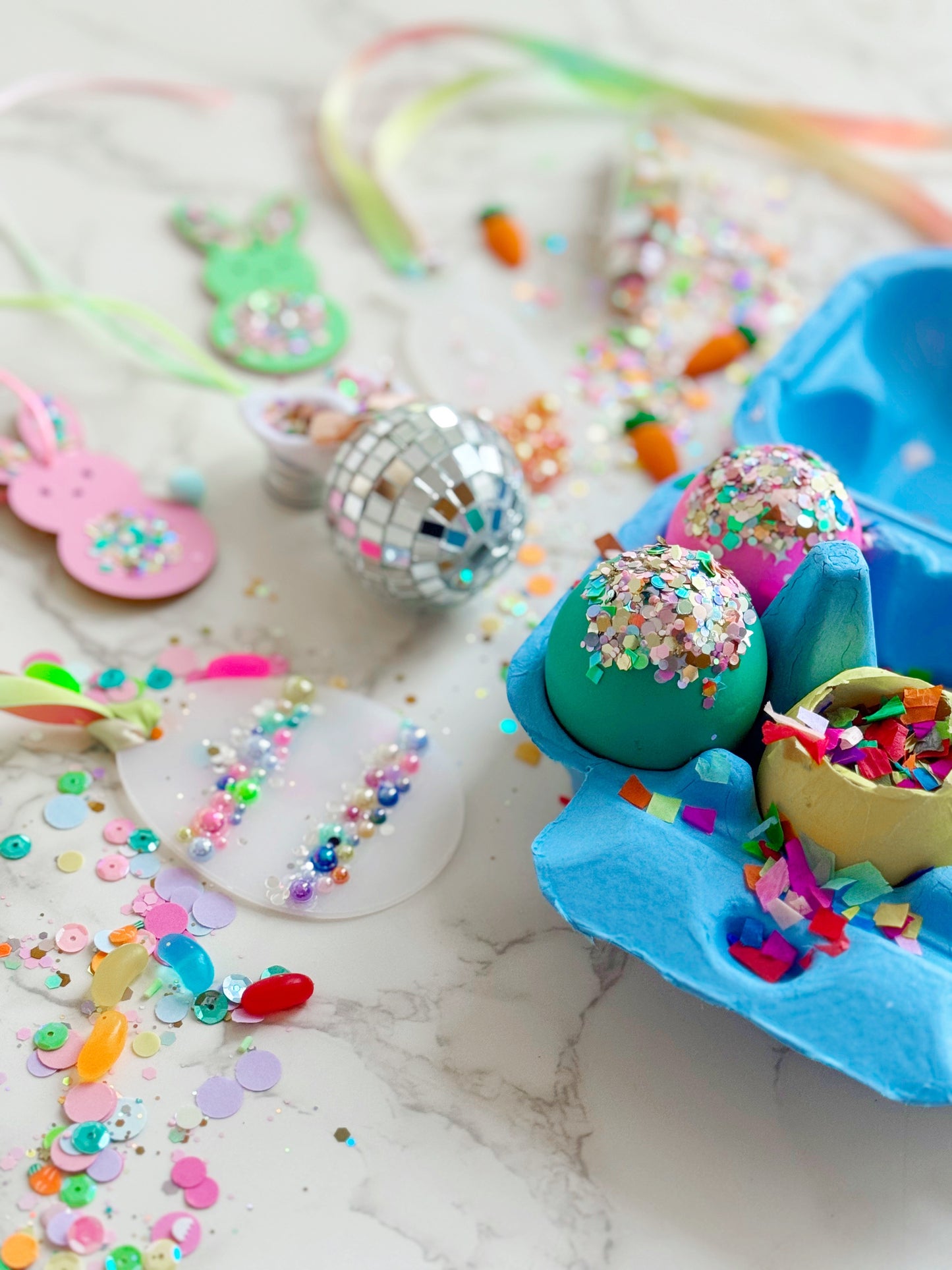 Confetti Easter Egg Tag