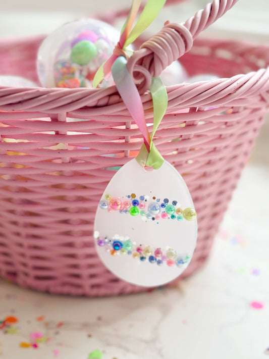 Confetti Easter Egg Tag